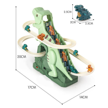 Piste de Course Dinosaure Interactive | Voitures Grimpantes et Éclairage LED