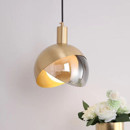 Suspension en Verre Doré Moderne | Design Scandinave Élégant et Réglable