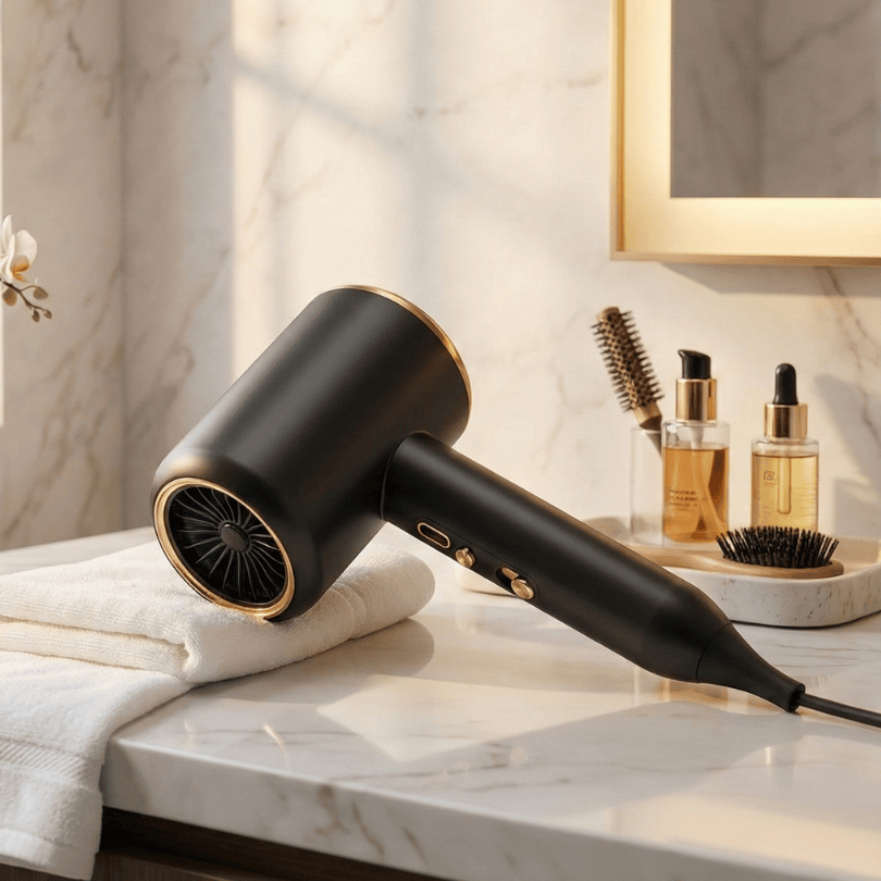 Sèche-cheveux 2400W Puissant et Efficace | Brillance et Contrôle des Frisottis