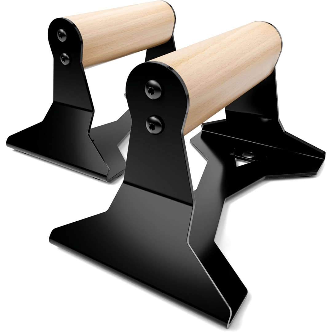 Barres de Pompes en Bois Ergonomiques | Stabilité et Confort pour Entraînement