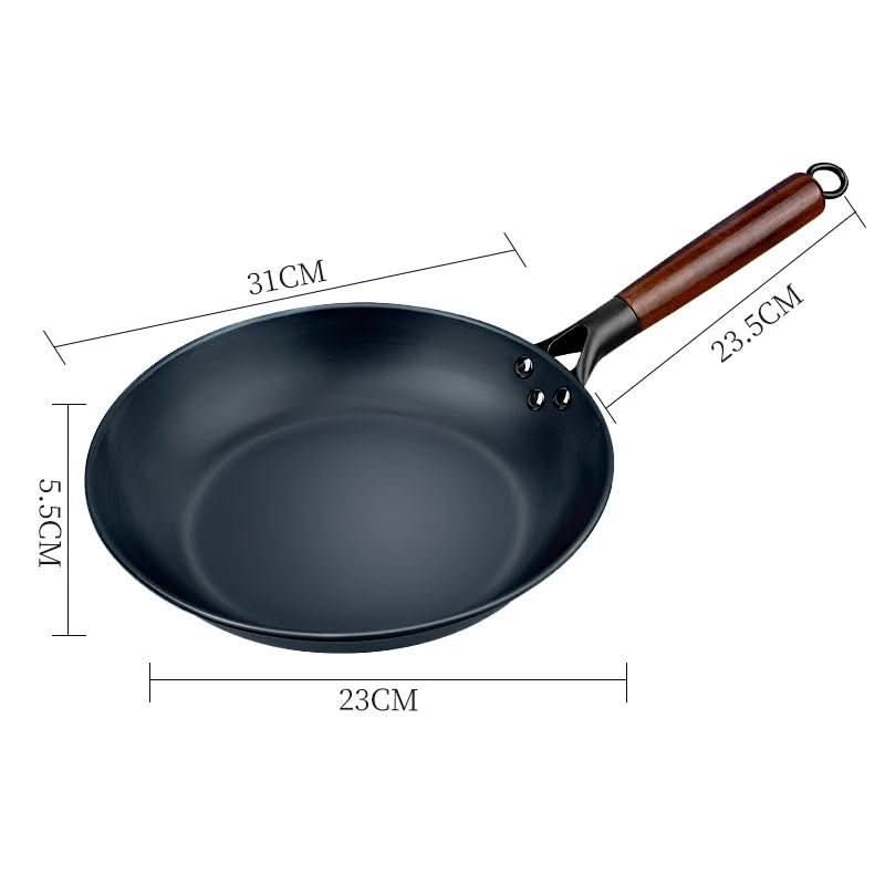 Ironvera Poêle en Fonte | Poêle Antiadhésive Professionnelle | Répartition Uniforme de la Chaleur | Ustensiles de Cuisine Sains & Durables