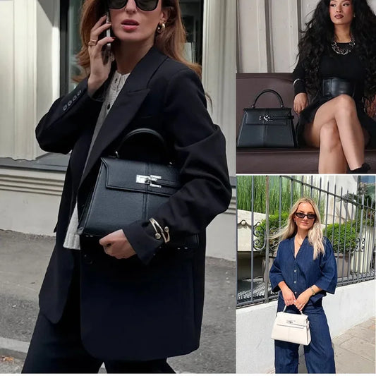 Sac à Bandoulière en Cuir Véritable | Élégant et Pratique pour Usage Quotidien