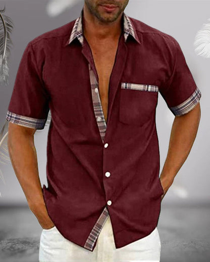 Chemise à Manches Courtes Confortable | Élégance Polyvalente pour Toutes Occasions