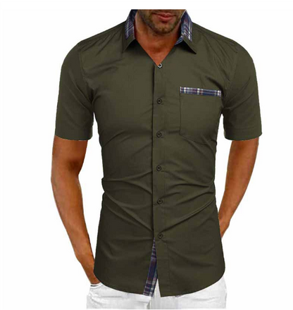 Chemise à Manches Courtes Confortable | Élégance Polyvalente pour Toutes Occasions
