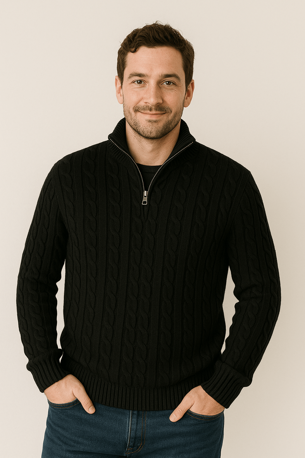 Pull en Tricot Doux pour Hommes | Élégance Moderne et Chaleur Confortable
