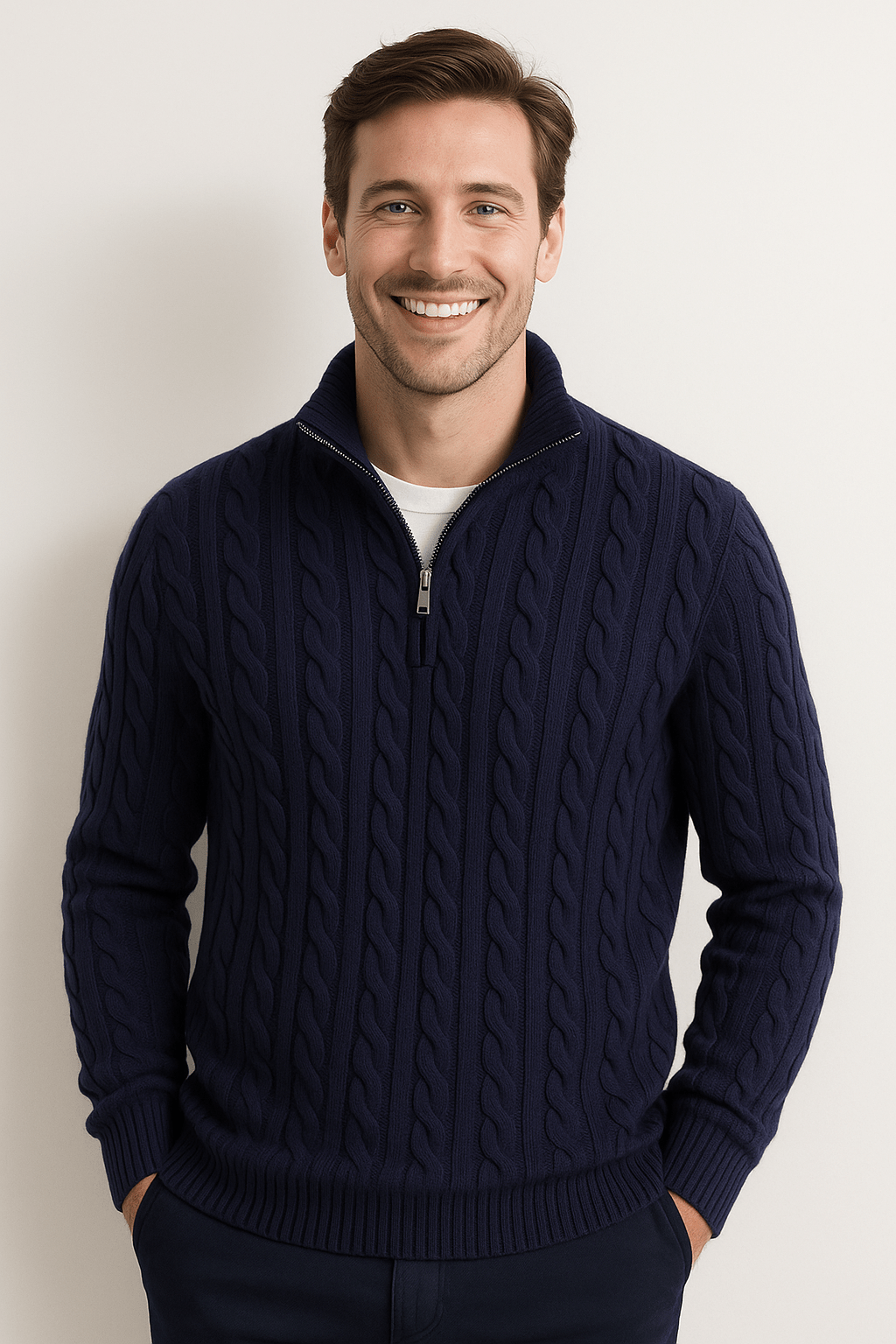 Pull en Tricot Doux pour Hommes | Élégance Moderne et Chaleur Confortable