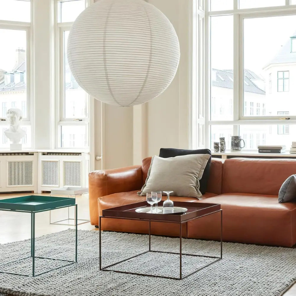 Lustre en Papier de Mulberry | Luminaire Suspendu à Hauteur Ajustable