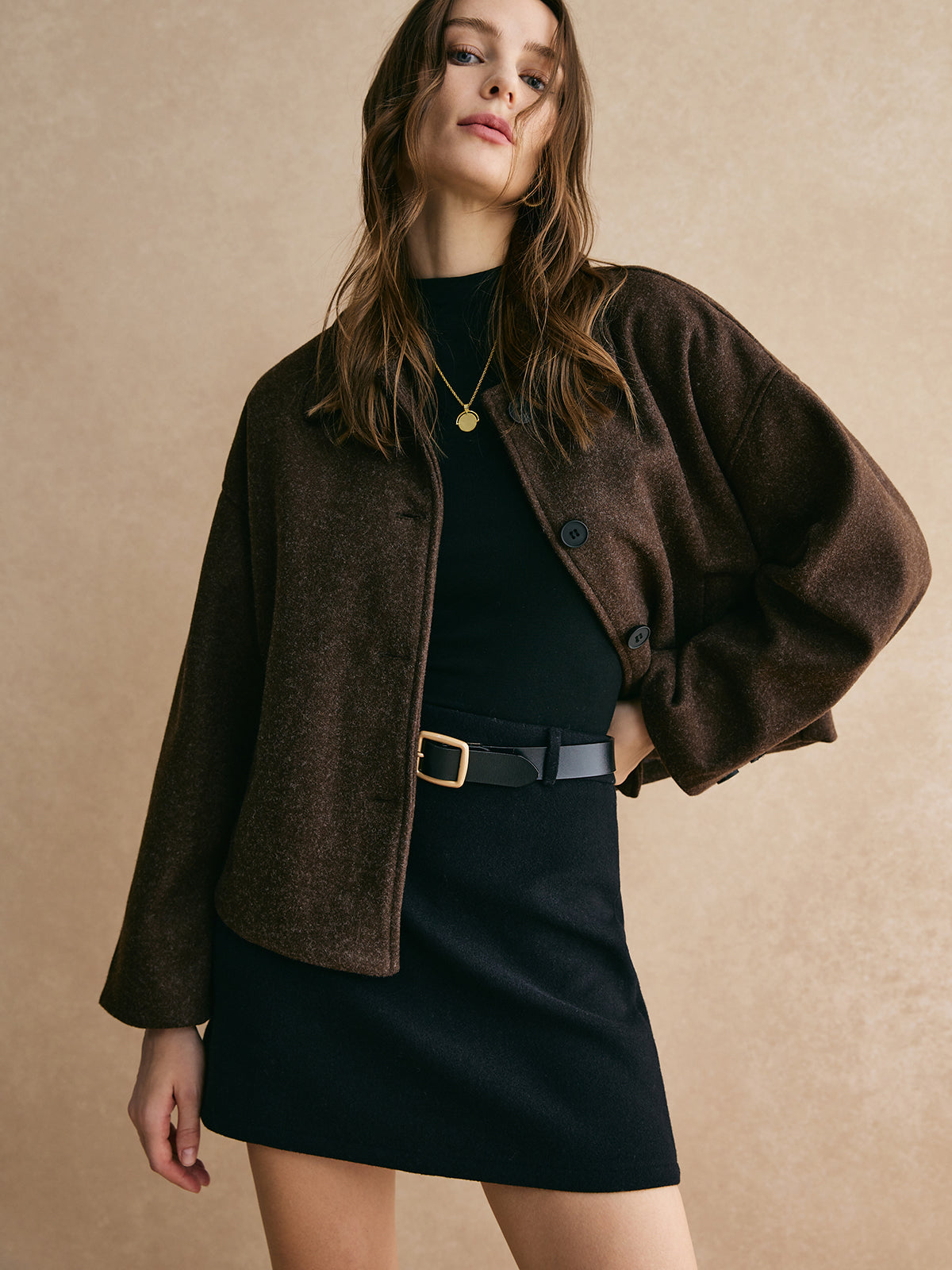 Veste Boutonnée en Tweed | Élégance et Confort au Quotidien
