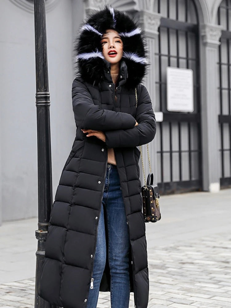 Manteau Puffer Long pour Femmes | Élégant et Confortable pour Hiver