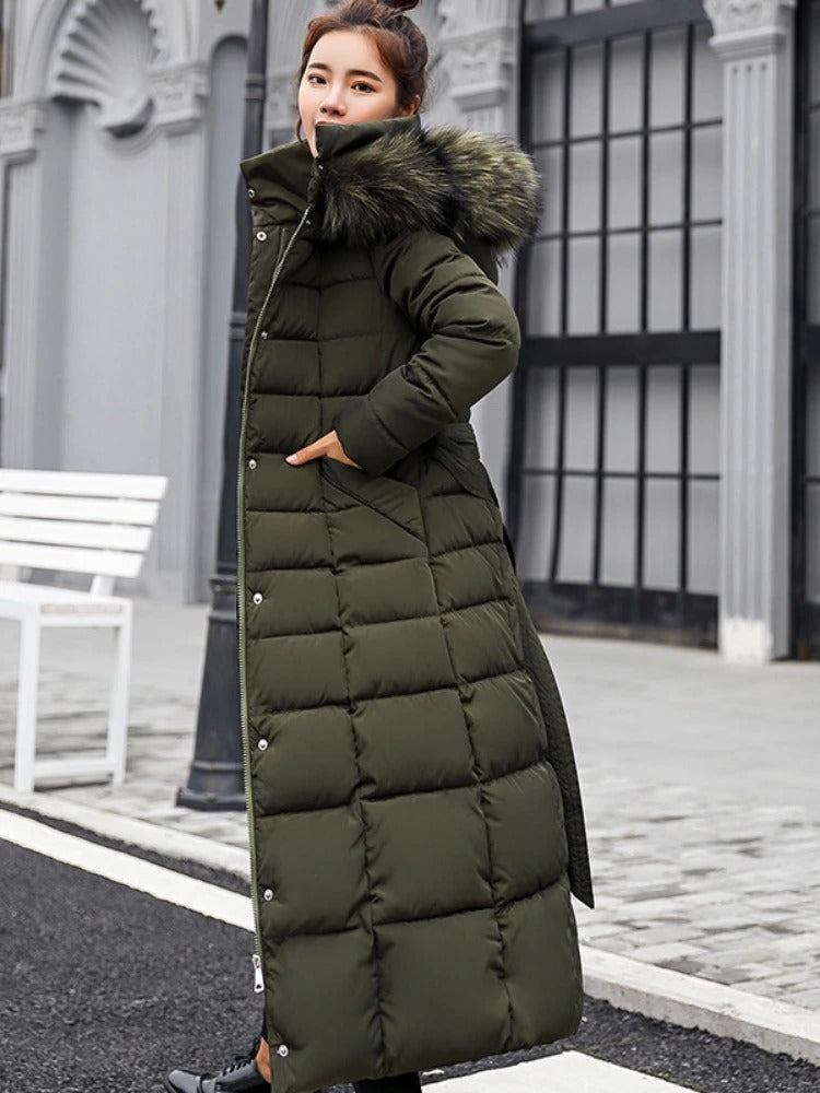 Manteau Puffer Long pour Femmes | Élégant et Confortable pour Hiver
