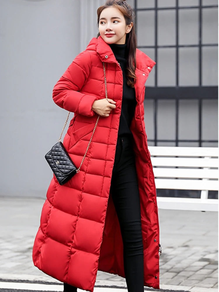 Manteau Puffer Long pour Femmes | Élégant et Confortable pour Hiver