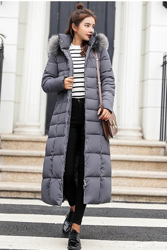 Manteau Puffer Long pour Femmes | Élégant et Confortable pour Hiver