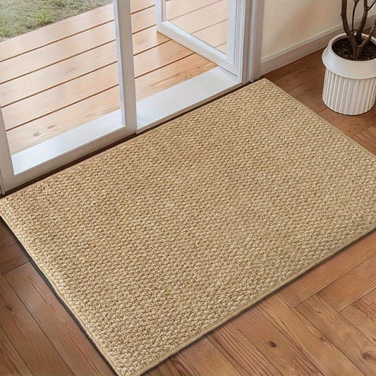Tapis de Porte en Jute Naturel | Élégant et Antidérapant pour Entrée