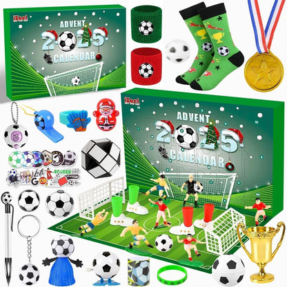 Calendrier de l'Avent Football | 24 Surprises Amusantes pour Enfants