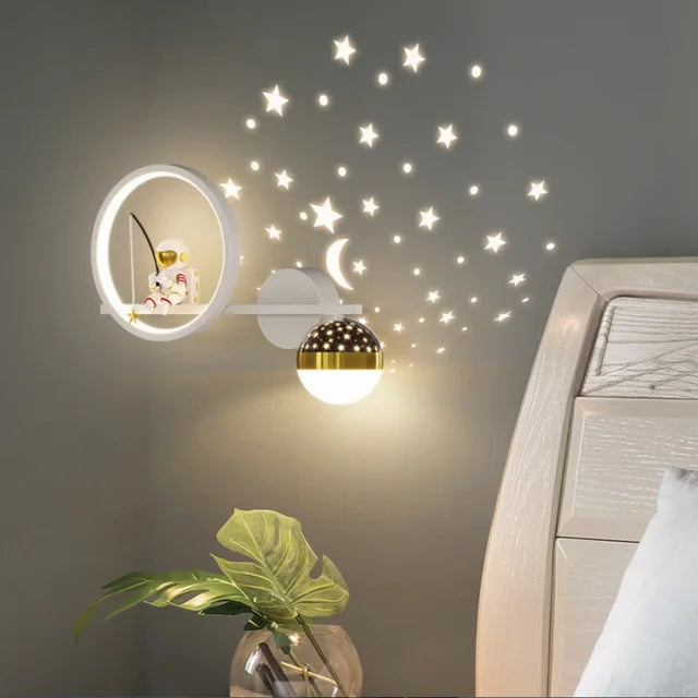 Applique Murale Enfant Design Amical | Lumière Douce et Apaisante pour le Sommeil