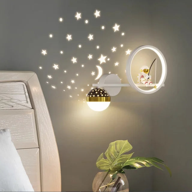 Applique Murale Enfant Design Amical | Lumière Douce et Apaisante pour le Sommeil