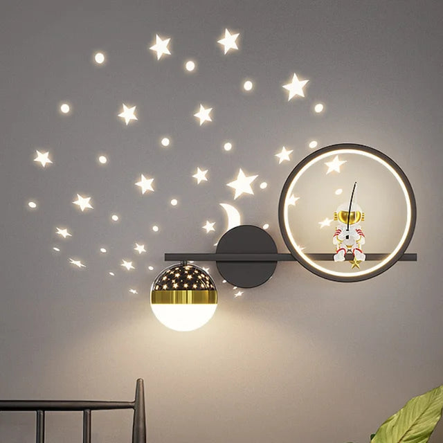 Applique Murale Enfant Design Amical | Lumière Douce et Apaisante pour le Sommeil