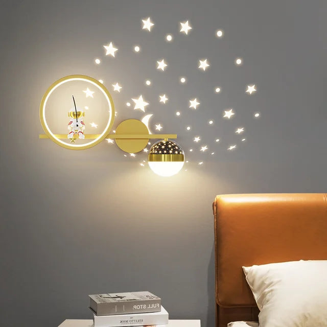 Applique Murale Enfant Design Amical | Lumière Douce et Apaisante pour le Sommeil
