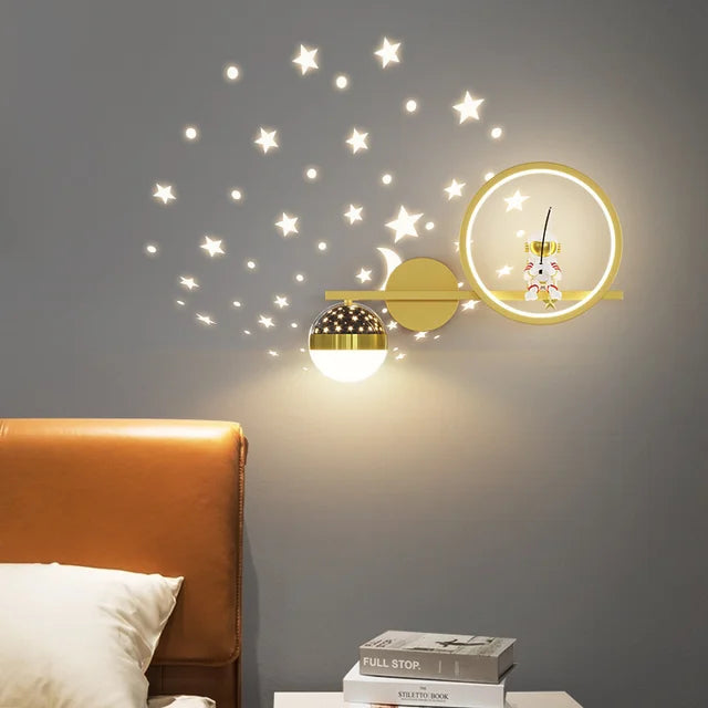 Applique Murale Enfant Design Amical | Lumière Douce et Apaisante pour le Sommeil