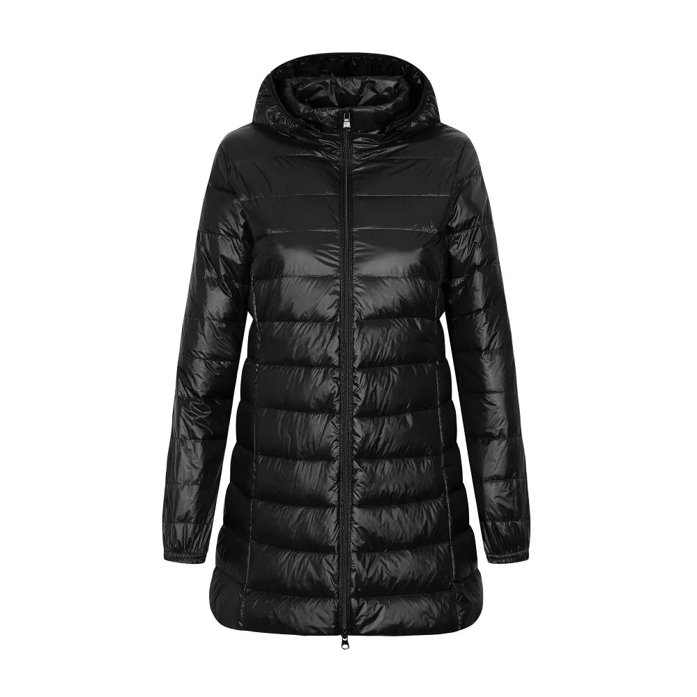 Veste d'Hiver en Duvet pour Femmes | Capuche et Poches Pratiques