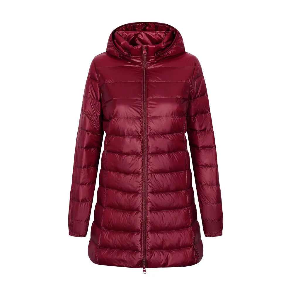 Veste d'Hiver en Duvet pour Femmes | Capuche et Poches Pratiques
