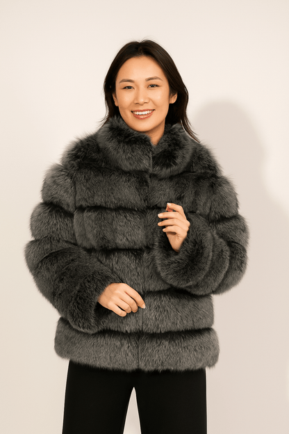 Veste en Fausse Fourrure Courte | Douceur et Glamour pour Hiver