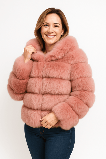 Veste en Fausse Fourrure Courte | Douceur et Glamour pour Hiver