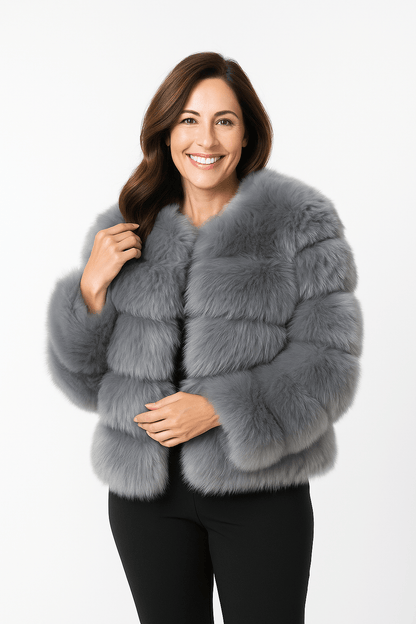 Veste en Fausse Fourrure Courte | Douceur et Glamour pour Hiver