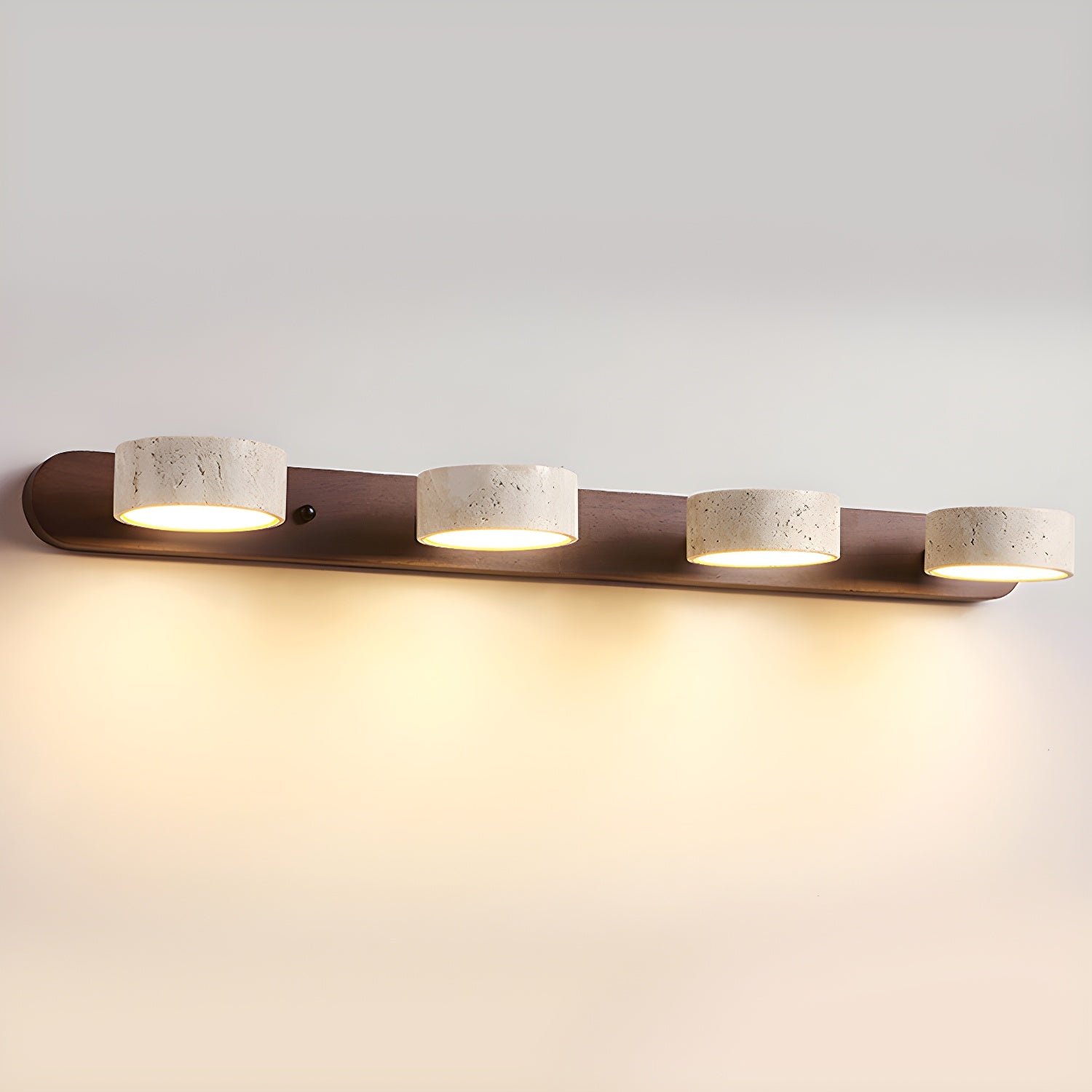 Applique Murale en Travertin | Éclairage LED Chic et Apaisant