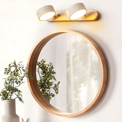 Applique Murale en Travertin | Éclairage LED Chic et Apaisant