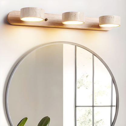 Applique Murale en Travertin | Éclairage LED Chic et Apaisant