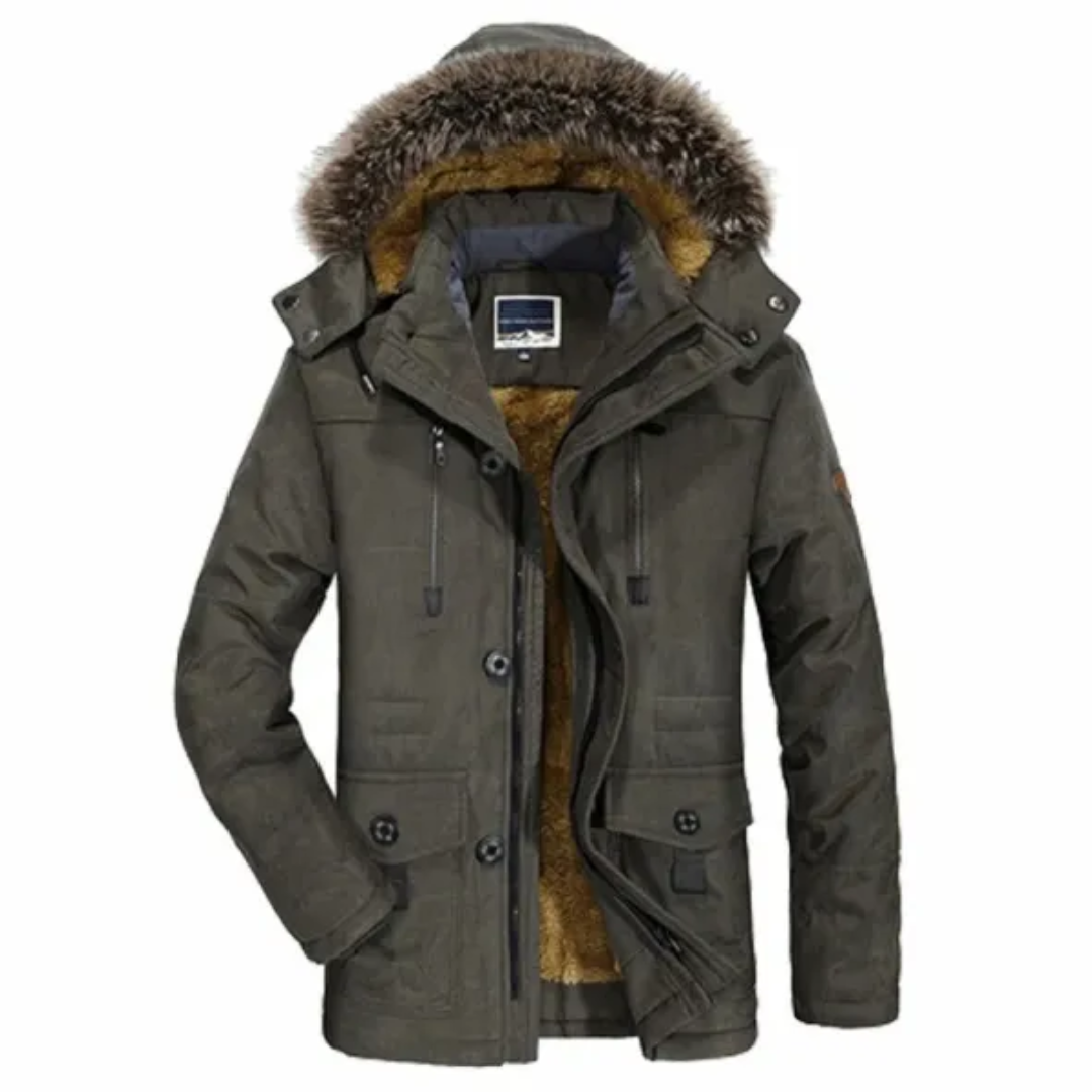 Parka d'Hiver pour Homme | Doublure Thermique et Capuche Protectrice