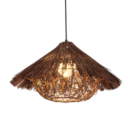 Lampe Suspendue en Rotin et Bambou | Élégance Artisanale et Ambiance Chaleureuse