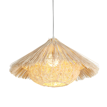Lampe Suspendue en Rotin et Bambou | Élégance Artisanale et Ambiance Chaleureuse