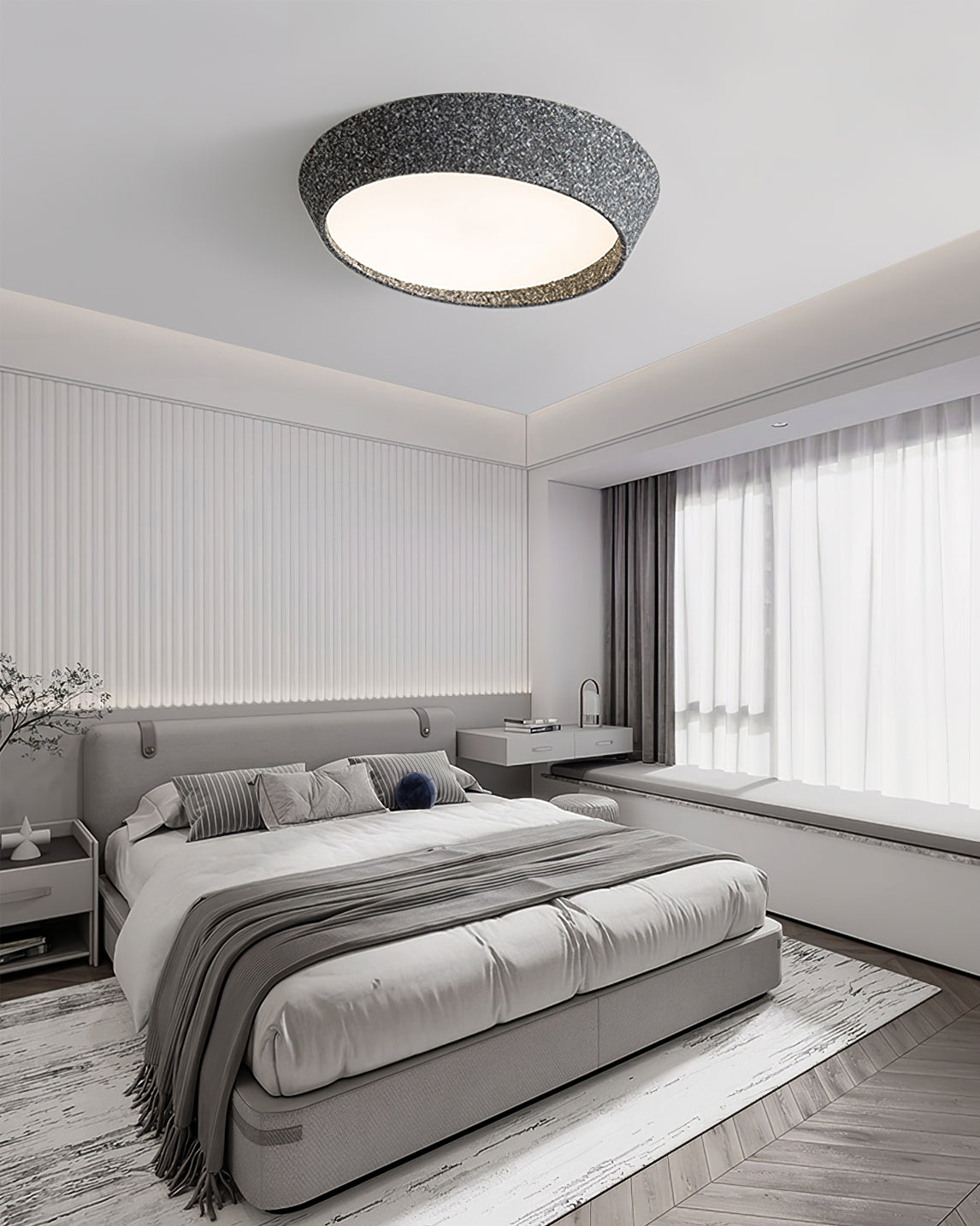 Plafonnier Design Minimaliste LED | Éclairage Doux et Économe en Énergie
