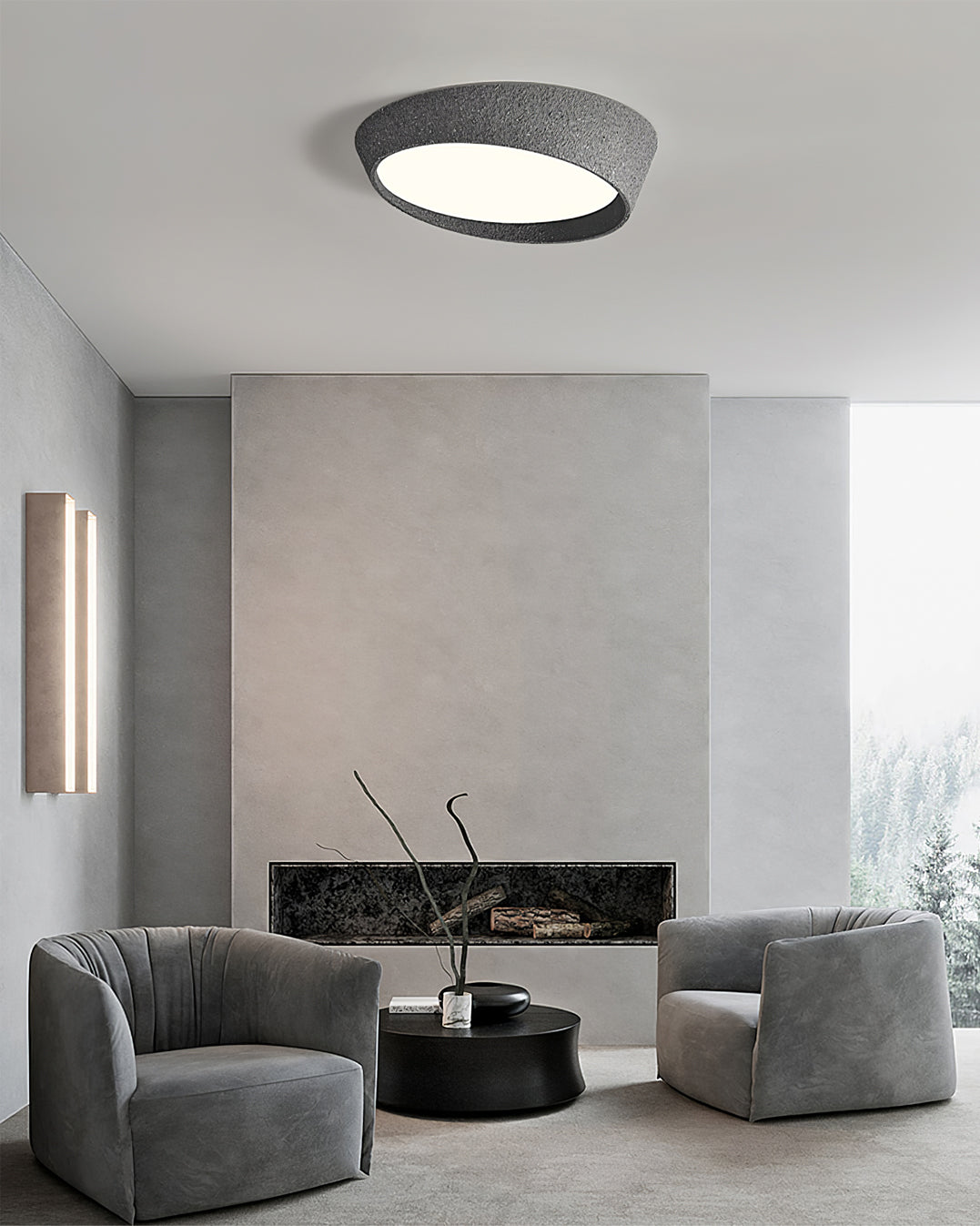 Plafonnier Design Minimaliste LED | Éclairage Doux et Économe en Énergie