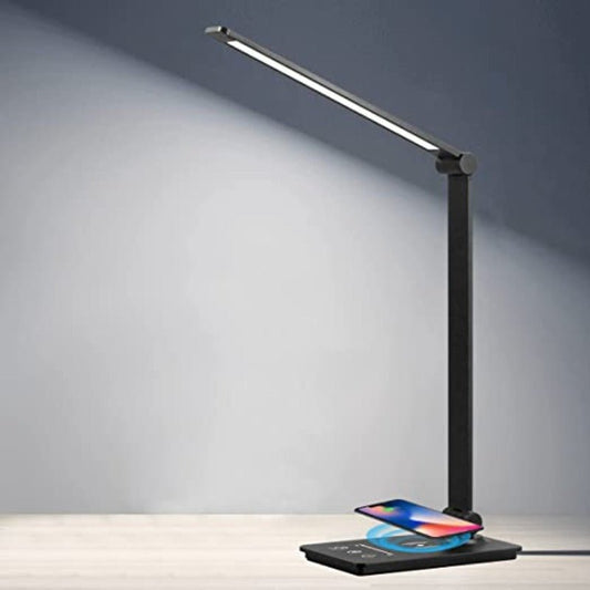 ARCALITE – Lampe de bureau LED avec charge sans fil et luminosité réglable