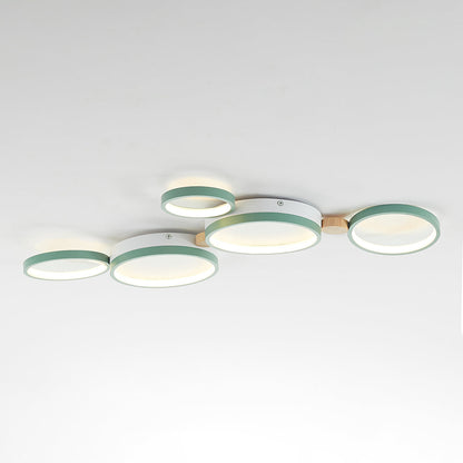 Plafonnier Élégant Blanc et Gris | Design Moderne et Illumination Uniforme