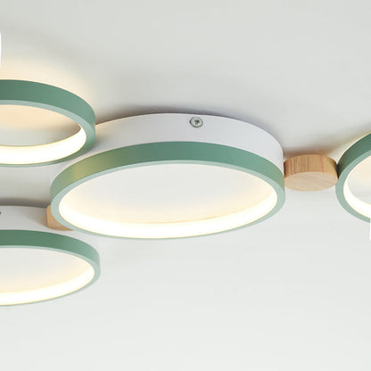 Plafonnier Élégant Blanc et Gris | Design Moderne et Illumination Uniforme
