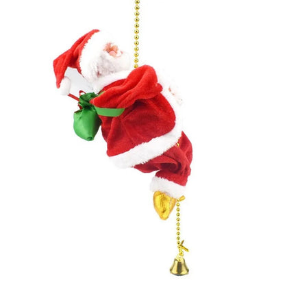 Père Noël Musical Grimpant | Décoration Festive et Interactif