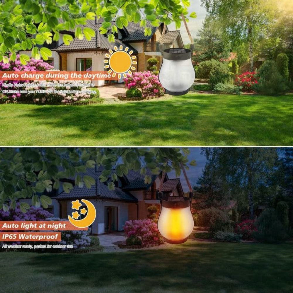 Lanterne Solaire Étanche | Éclairage Ambiance Chaleureux et Pratique