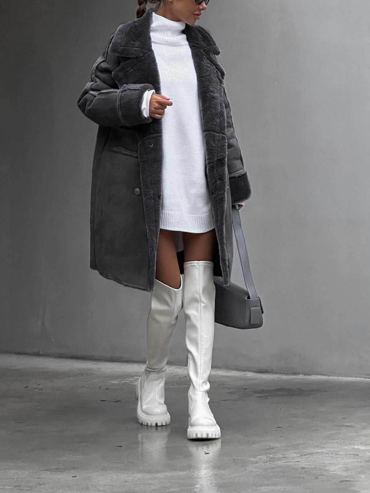 Manteau d'Hiver Grande Taille | Chaleur et Élégance avec Col Doux