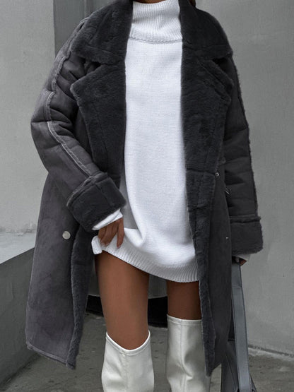 Manteau d'Hiver Grande Taille | Chaleur et Élégance avec Col Doux