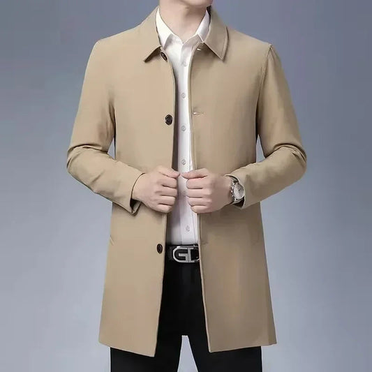 Manteau Long Classique pour Hommes | Élégance et Confort au Quotidien