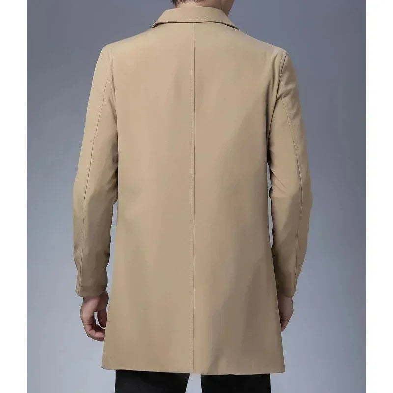 Manteau Long Classique pour Hommes | Élégance et Confort au Quotidien