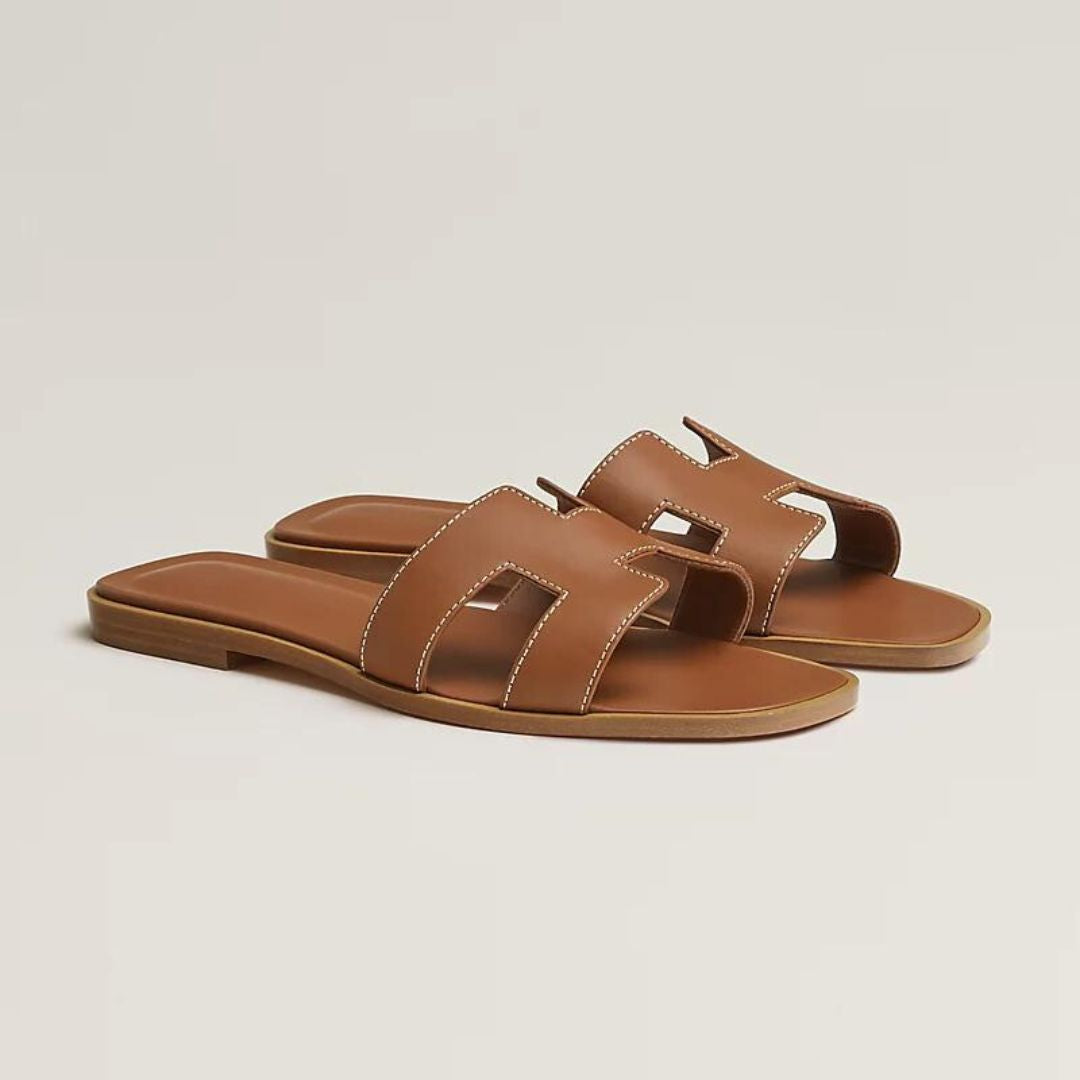 Sandales Plates en Cuir | Confort et Élégance pour Été