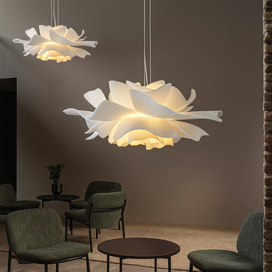 Lampe Suspendue Florale Minimaliste | Élégance Contemporaine et Ambiance Chaleureuse