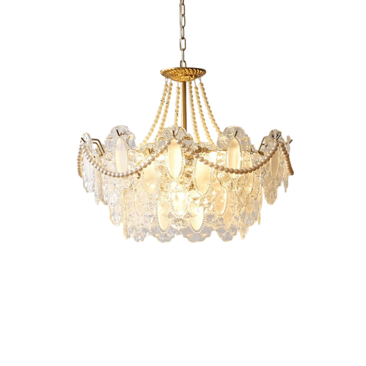 Lustre en Cristal Français | Élégance et Lumière Chaleureuse