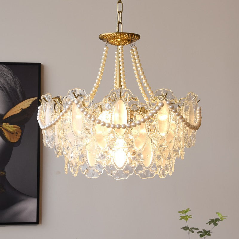 Lustre en Cristal Français | Élégance et Lumière Chaleureuse