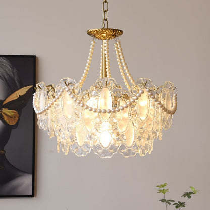 Lustre en Cristal Français | Élégance et Lumière Chaleureuse